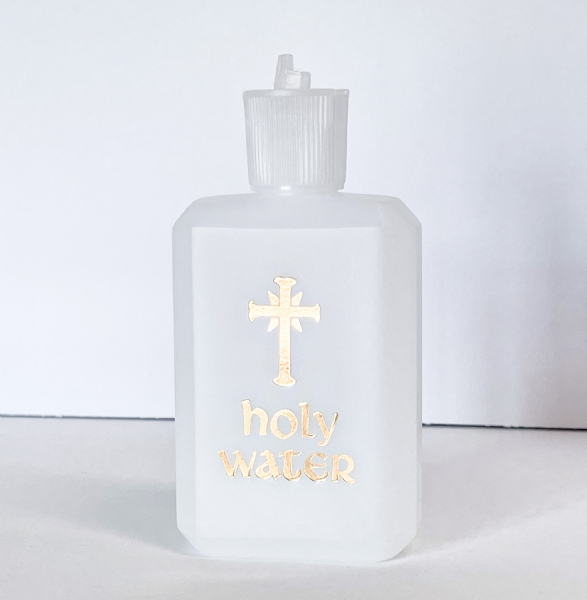 4 oz. PLASTIC HOLY WATER BOTTLE